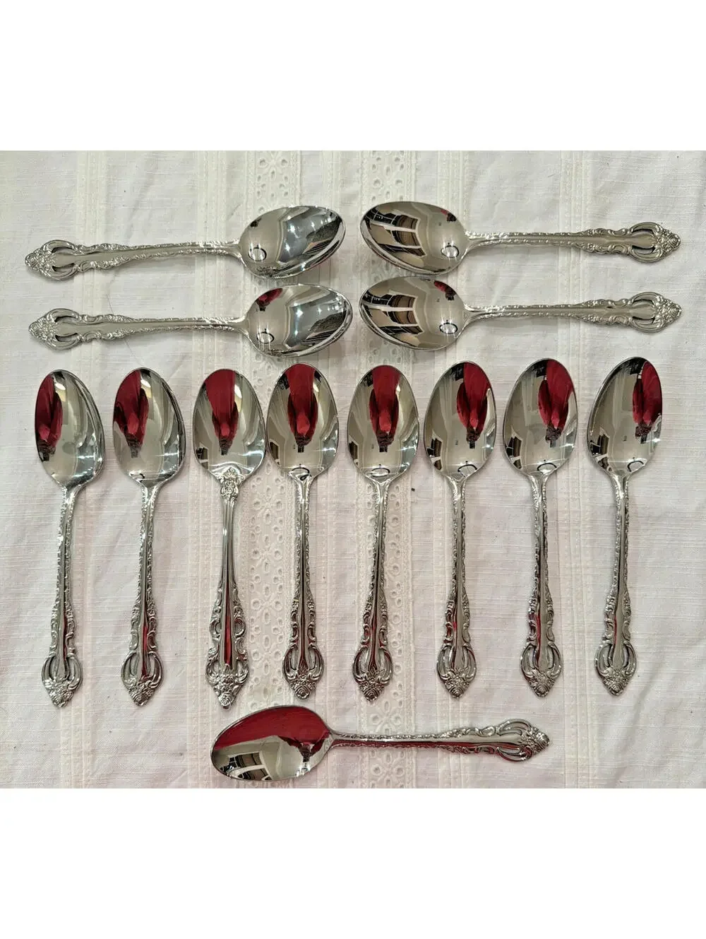Wallace Countess Stainless Steel Flatware – Service for 12 – 61 Pc Set